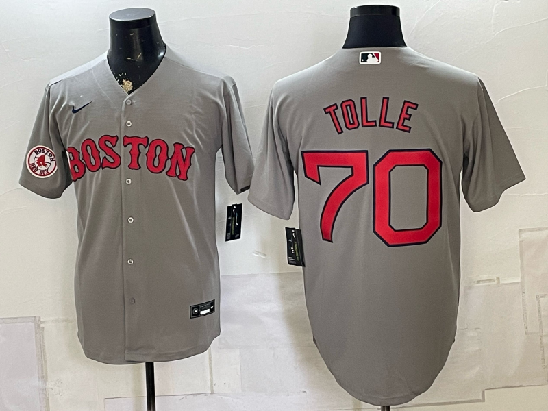 2026 Men Boston Red Sox #70 Tolle grey Nike MLB Jersey 0816001